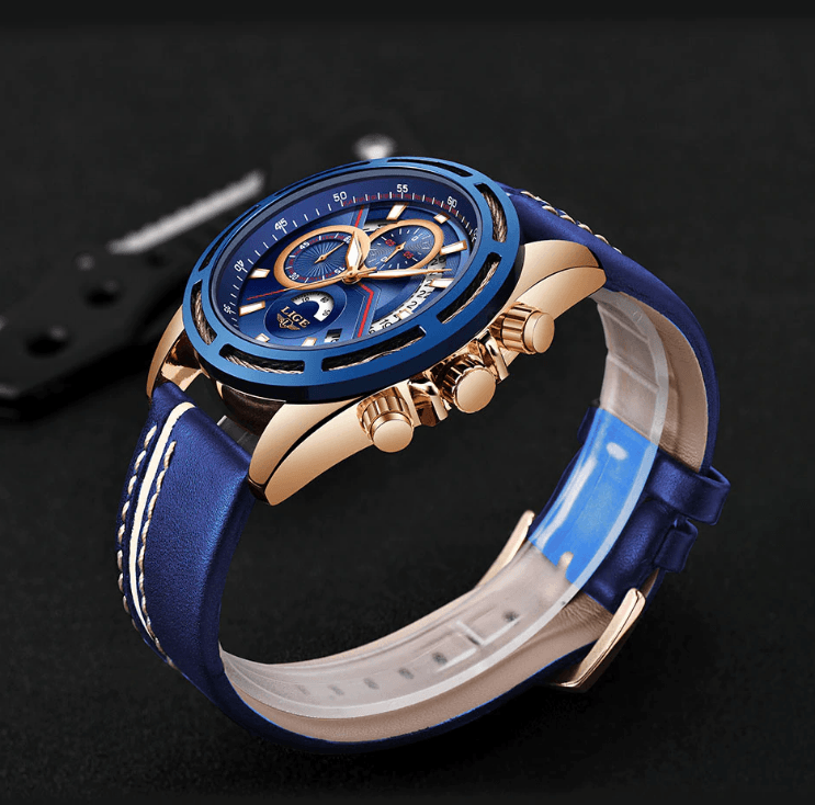 Men's Watch Chronometers Day View Fluorescent Pointers Unique Design waterproof