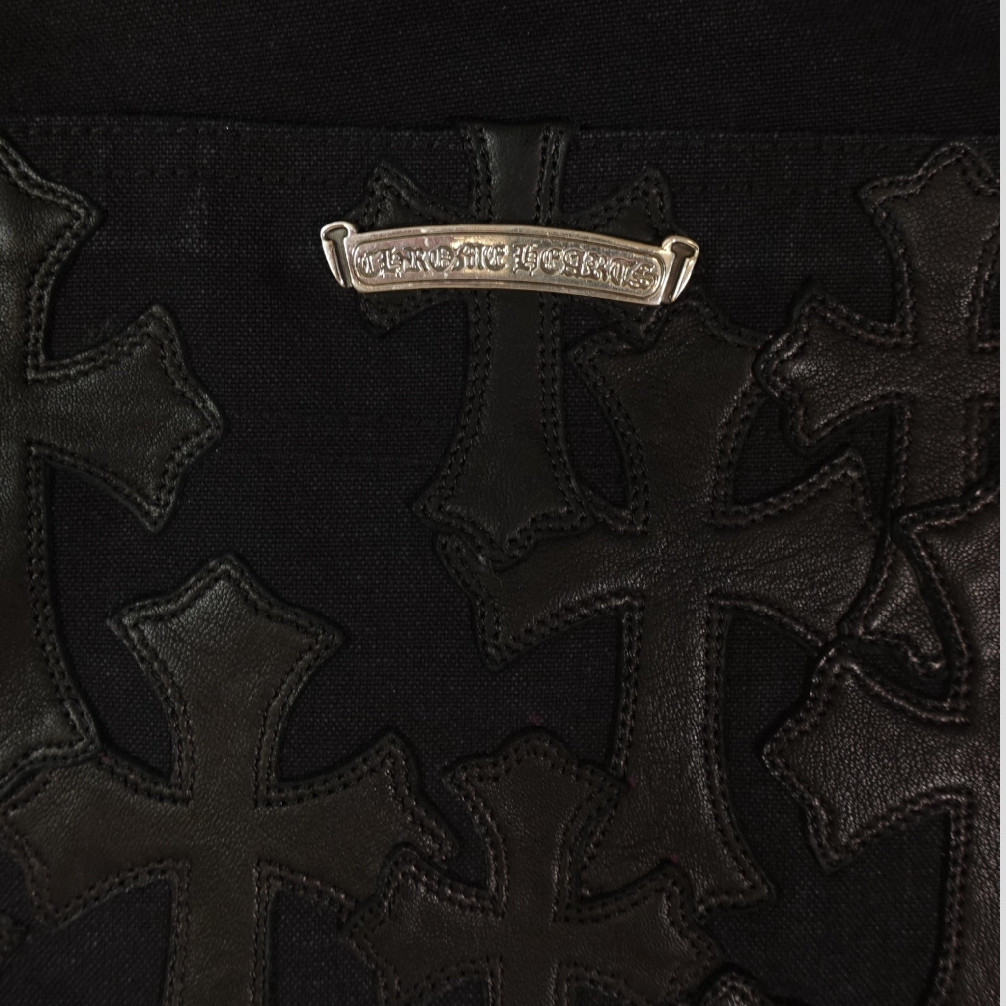 Chrome Hearts Cross Patch Carpenter Shorts in Black