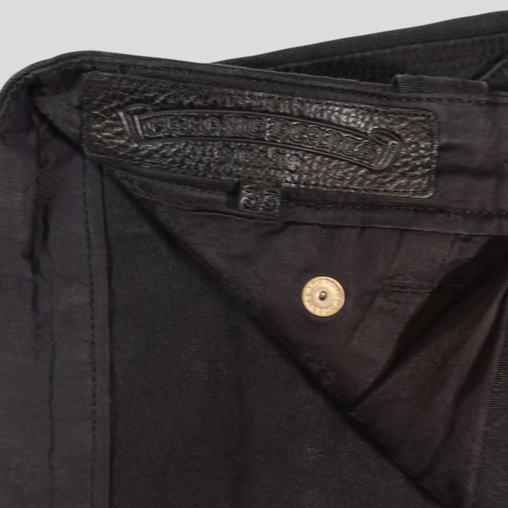 Chrome Hearts Cross Patch Carpenter Shorts in Black
