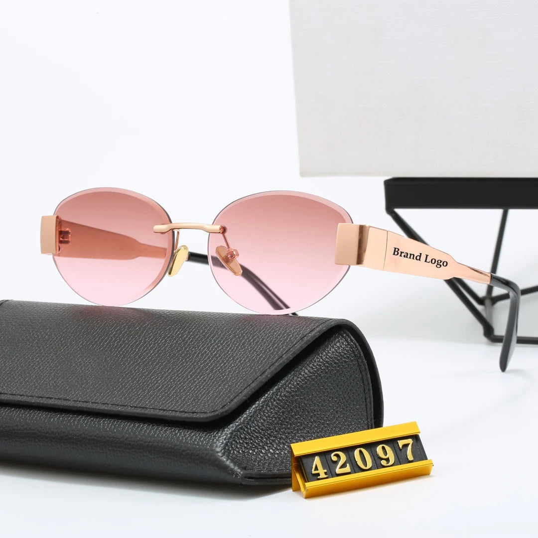Sunglass 2024 Women Men Luxury Shades Cat Eye Trendy Wholesale Sun Glasses Designer Sunglasses