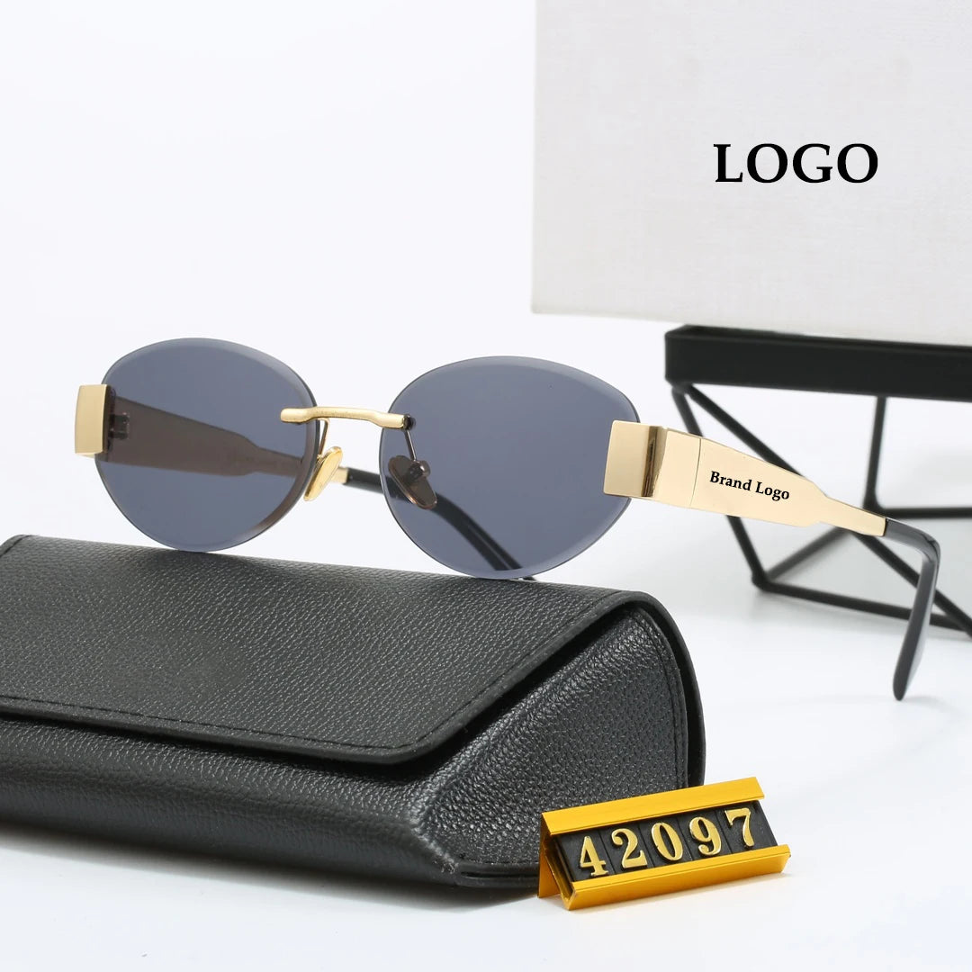 Sunglass 2024 Women Men Luxury Shades Cat Eye Trendy Wholesale Sun Glasses Designer Sunglasses
