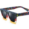 Borregls Multicolor Matte Acetate Polarized Sunglasses Women Brand Designer Oversize Big Square Sun Glasses Men Shades 19374T