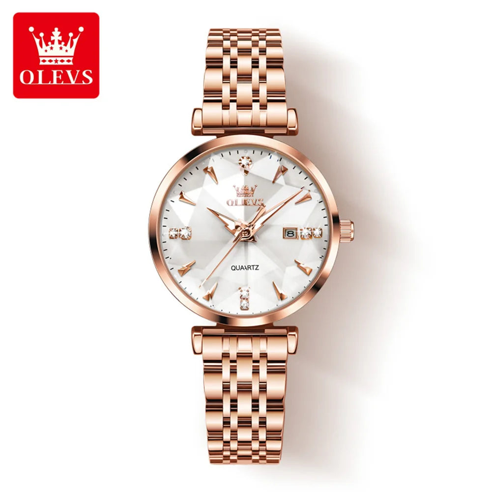 OLEVS 5536 Fashion Elegant Fancy Famous Designer Waterproof Stainless Steel Female Wrist Luxury Brand Ladies Quartz SmartWatch