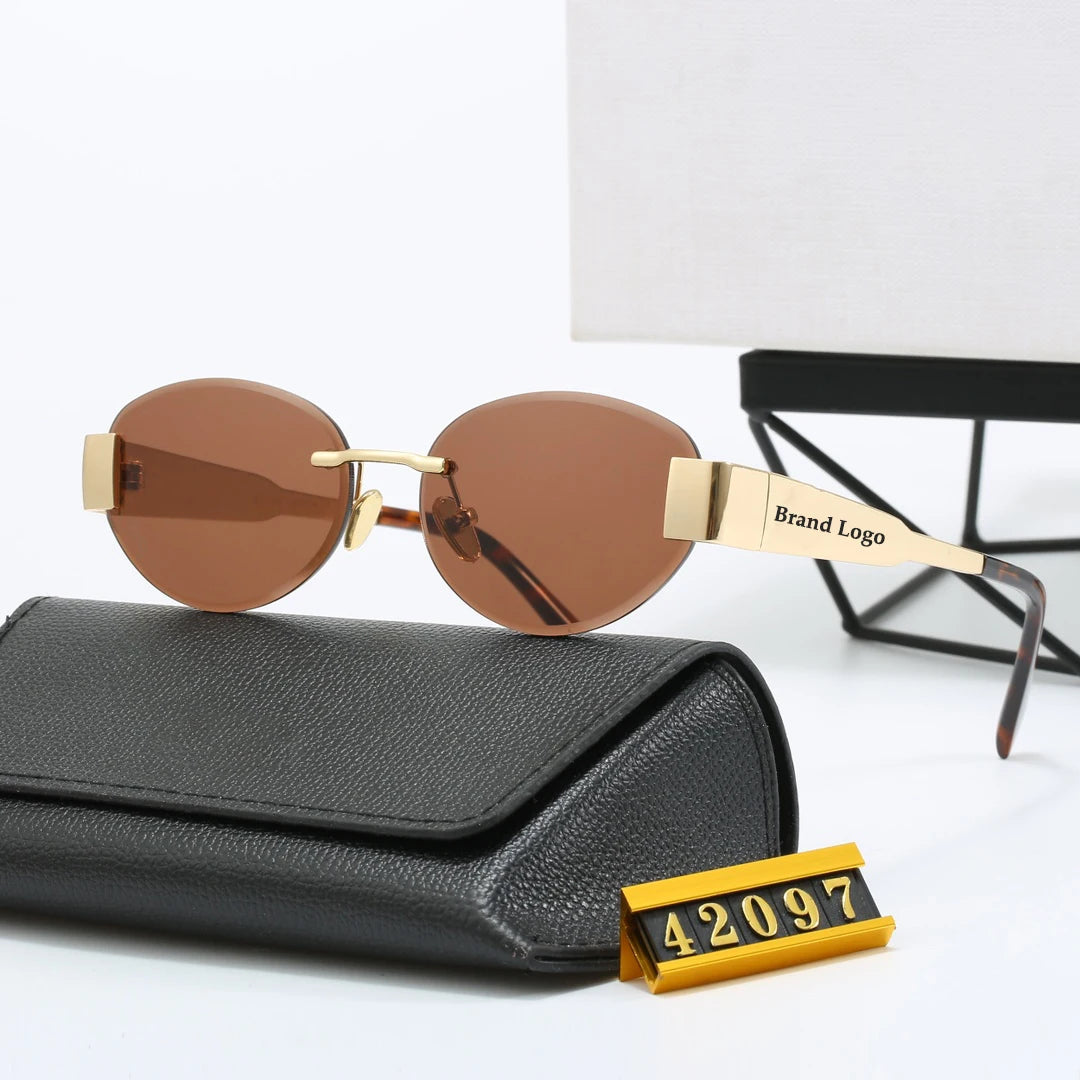 Sunglass 2024 Women Men Luxury Shades Cat Eye Trendy Wholesale Sun Glasses Designer Sunglasses