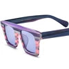 Borregls Multicolor Matte Acetate Polarized Sunglasses Women Brand Designer Oversize Big Square Sun Glasses Men Shades 19374T