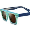 Borregls Multicolor Matte Acetate Polarized Sunglasses Women Brand Designer Oversize Big Square Sun Glasses Men Shades 19374T