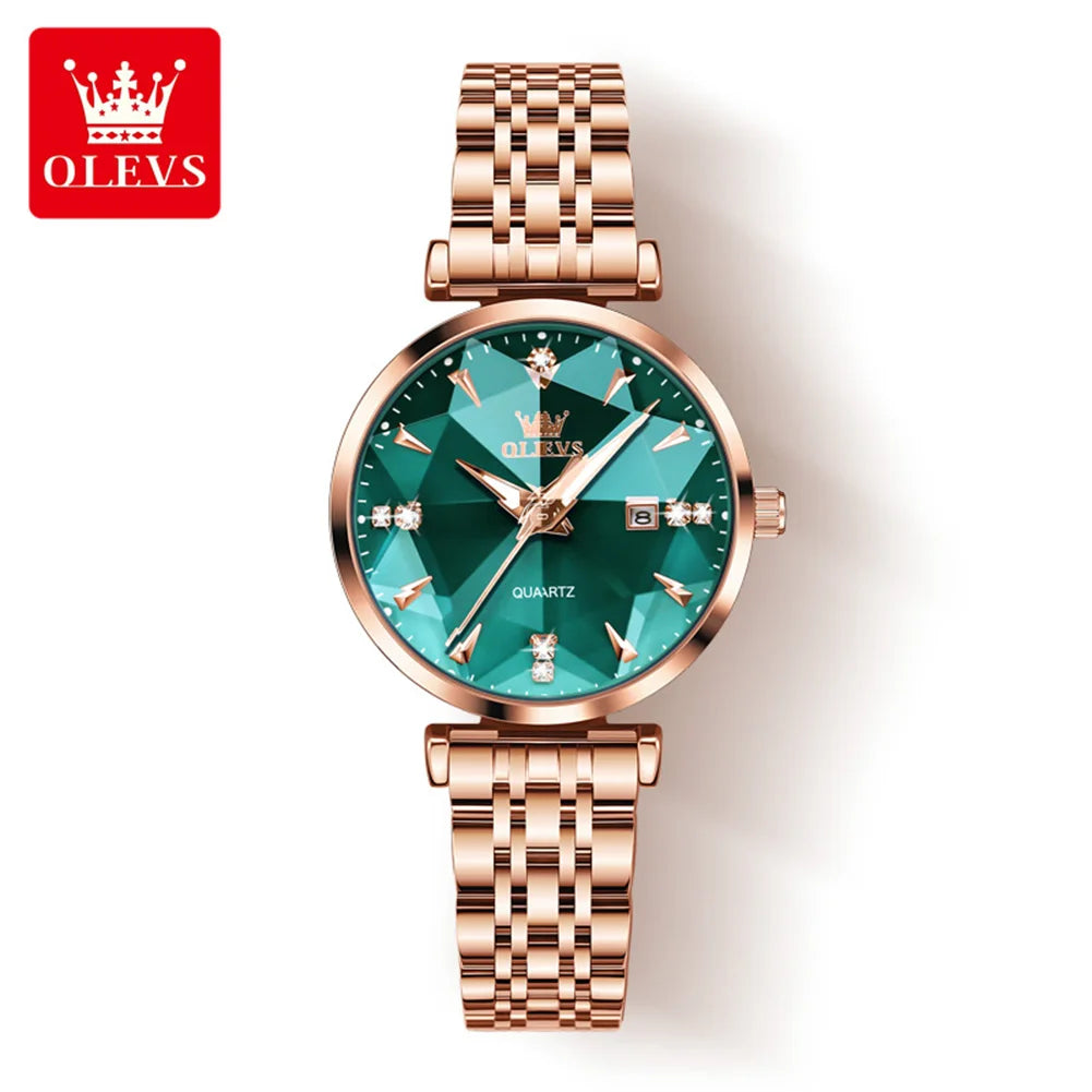 OLEVS 5536 Fashion Elegant Fancy Famous Designer Waterproof Stainless Steel Female Wrist Luxury Brand Ladies Quartz SmartWatch