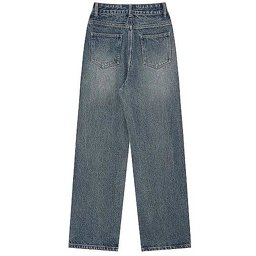 Custom Baggy Straight Wide Leg Fashion Wide Leg Denim Designer Fashion Jeans