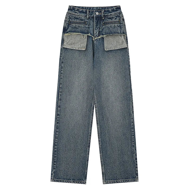 Custom Baggy Straight Wide Leg Fashion Wide Leg Denim Designer Fashion Jeans