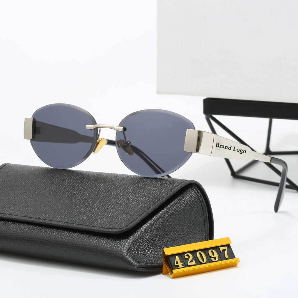 Sunglass 2024 Women Men Luxury Shades Cat Eye Trendy Wholesale Sun Glasses Designer Sunglasses