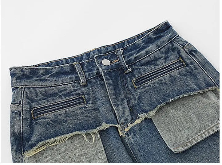 Custom Baggy Straight Wide Leg Fashion Wide Leg Denim Designer Fashion Jeans