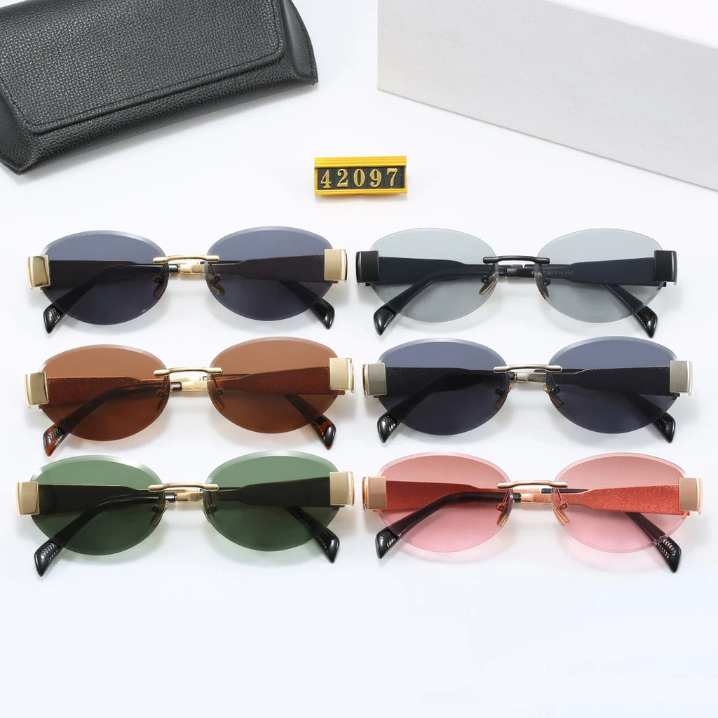 Sunglass 2024 Women Men Luxury Shades Cat Eye Trendy Wholesale Sun Glasses Designer Sunglasses