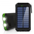 Solar Power Bank External Battery Charger Strong Light LED Light for All Smartphones