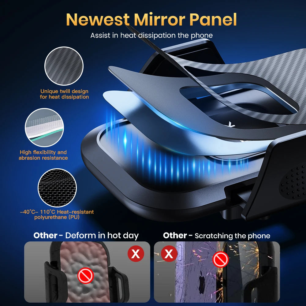 Car Phone Holder Mount Auto Locking Universal Phone Stand Holder with Hook Clip for Car Air Vent