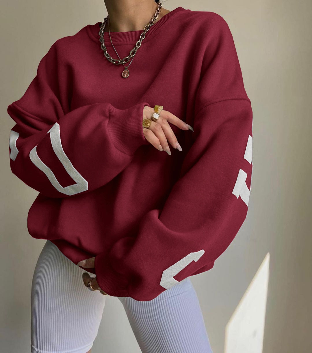 Woman’s Sweatshirt Long Sleeve Loose Hoodie