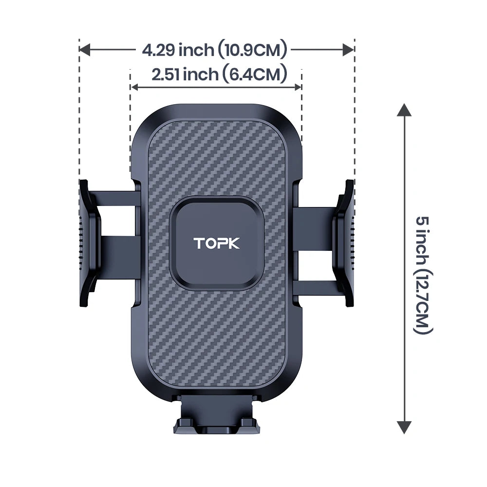 Car Phone Holder Mount Auto Locking Universal Phone Stand Holder with Hook Clip for Car Air Vent