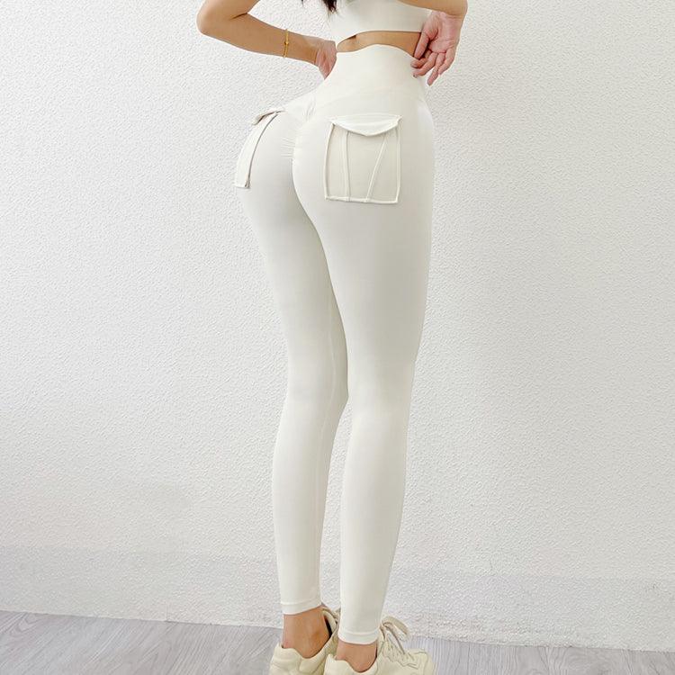 Sport Yoga Pants Tight High Waist Women's Pocket